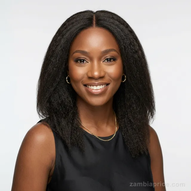 16" Kinky Straight Synthetic Wig
